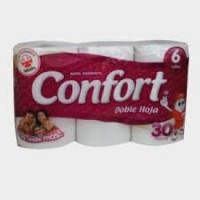 Papel Higiénico Confort de 30 Metros Doble Hoja x 6