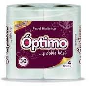 Papel Higiénico Optimo 30 Metros Doble Hoja x 6